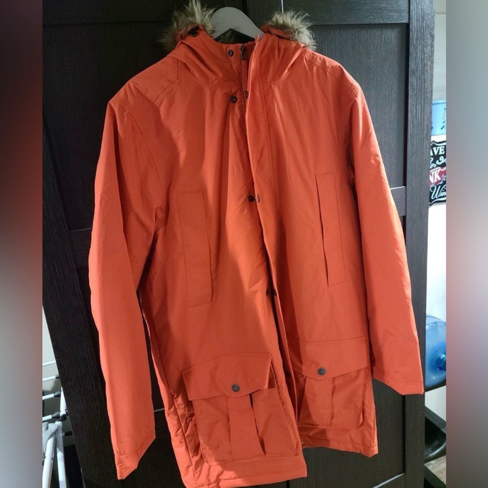 Timberland Men's Vibrant Orange Raincoat
